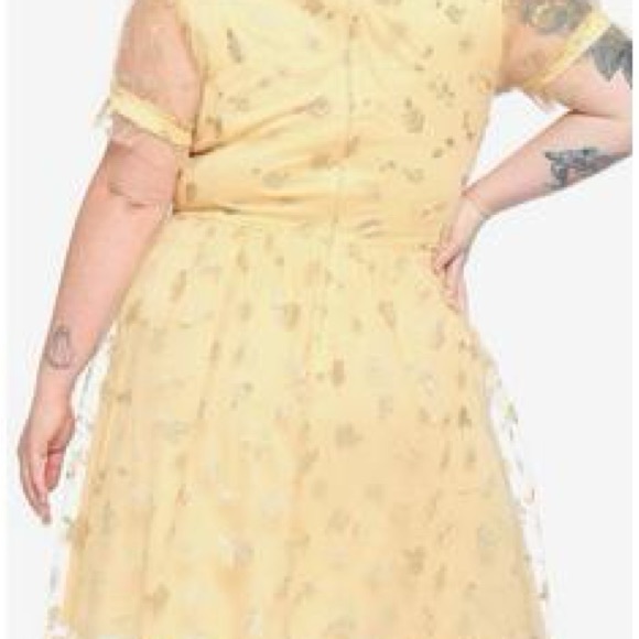 DISNEY HER UNIVERSE BEAUTY THE BEAST COLLECTION HOT TOPIC DRESS Belle Plus Sz 5 - Picture 11 of 12